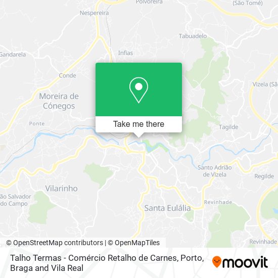 Talho Termas - Comércio Retalho de Carnes mapa