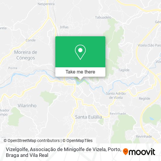 Vizelgolfe, Associação de Minigolfe de Vizela mapa