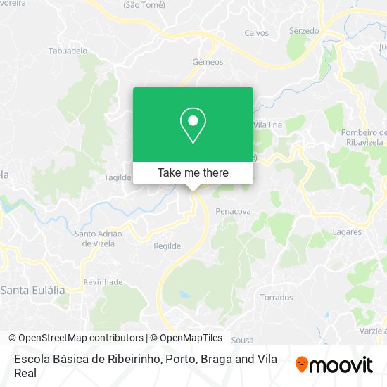 Escola Básica de Ribeirinho map