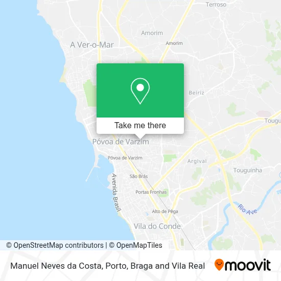 Manuel Neves da Costa map