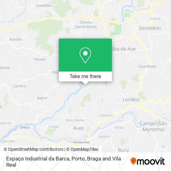 Espaço Industrial da Barca map