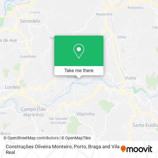 Construções Oliveira Monteiro map