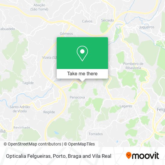 Opticalia Felgueiras mapa