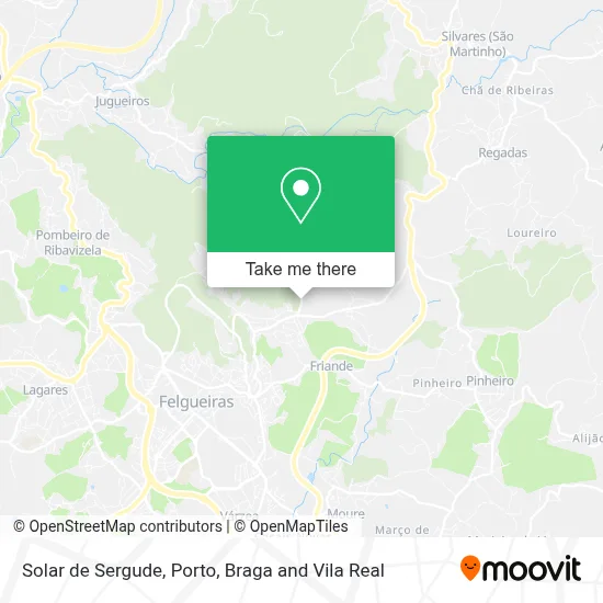 Solar de Sergude map