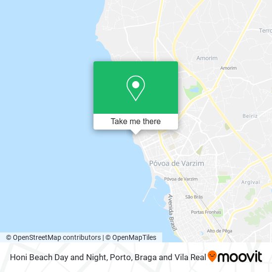 Honi Beach Day and Night mapa