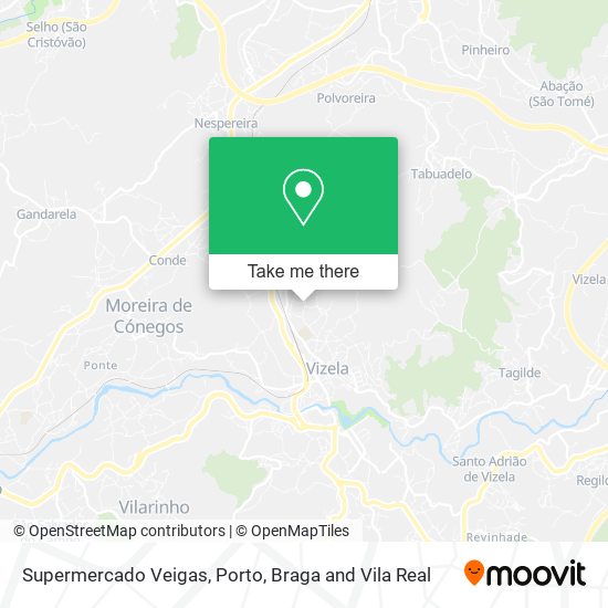 Supermercado Veigas map