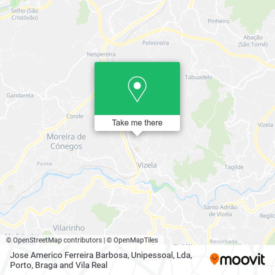Jose Americo Ferreira Barbosa, Unipessoal, Lda map