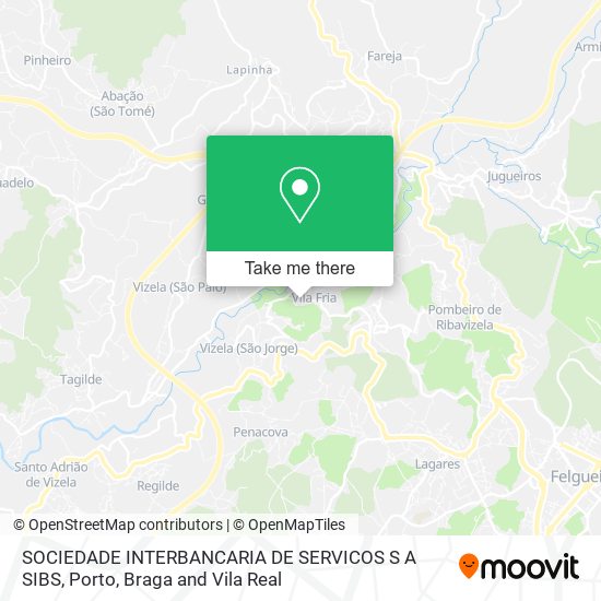 SOCIEDADE INTERBANCARIA DE SERVICOS S A SIBS map