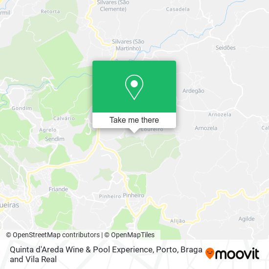 Quinta d'Areda Wine & Pool Experience map