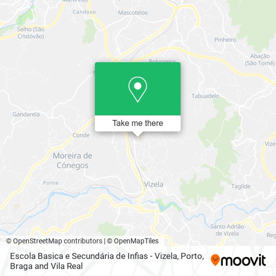 Escola Basica e Secundária de Infias - Vizela map
