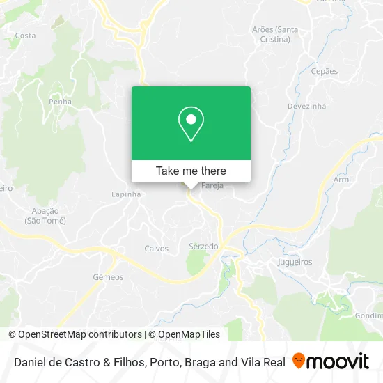 Daniel de Castro & Filhos map