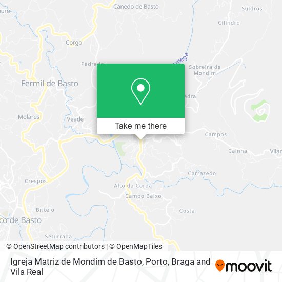 Igreja Matriz de Mondim de Basto map