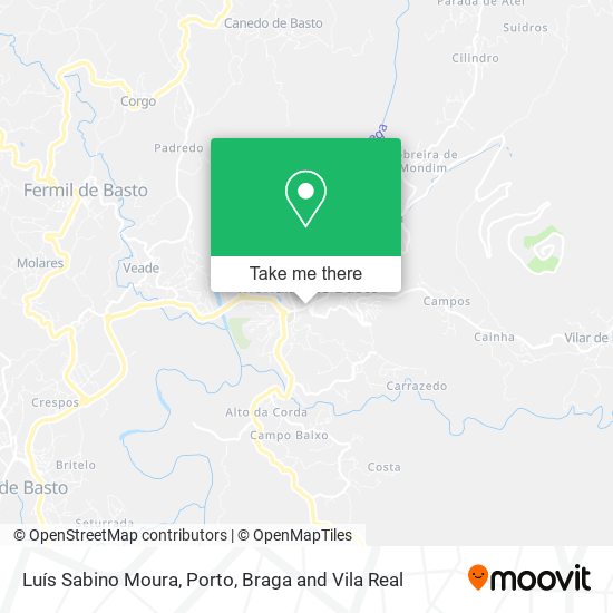 Luís Sabino Moura mapa