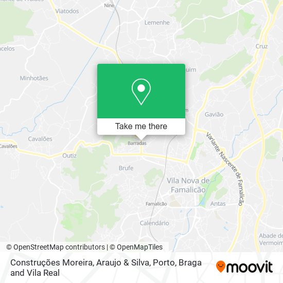 Construções Moreira, Araujo & Silva map
