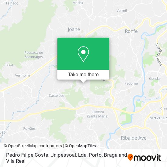 Pedro Filipe Costa, Unipessoal, Lda mapa