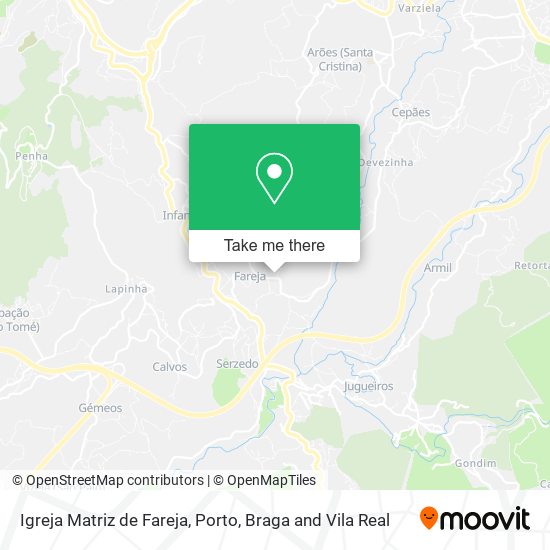 Igreja Matriz de Fareja map