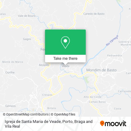 Igreja de Santa Maria de Veade map