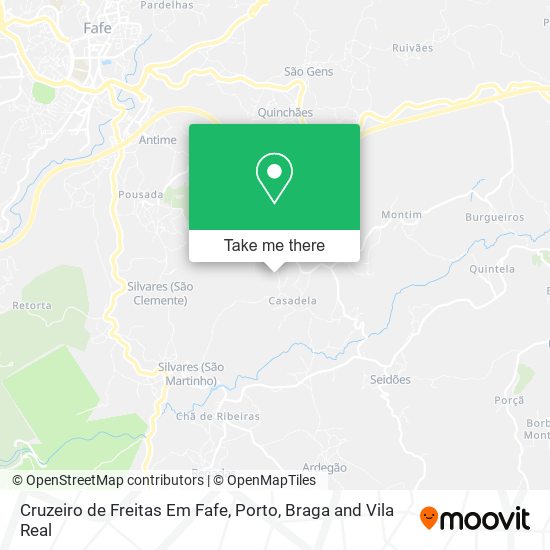 Cruzeiro de Freitas Em Fafe map