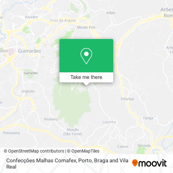 Confecções Malhas Comafex mapa