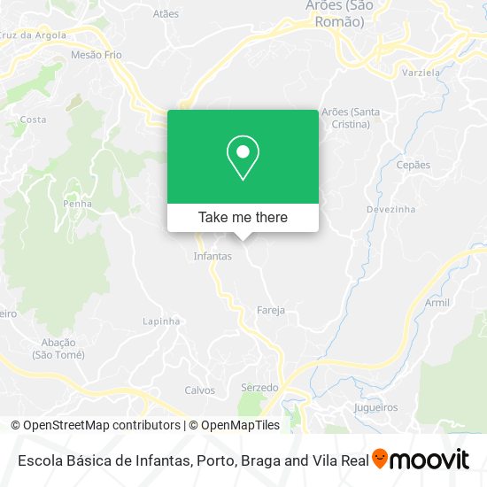 Escola Básica de Infantas map