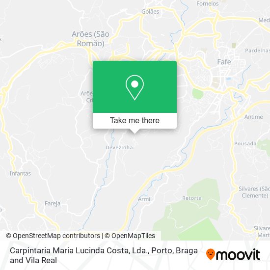 Carpintaria Maria Lucinda Costa, Lda. mapa
