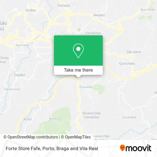 Forte Store Fafe map