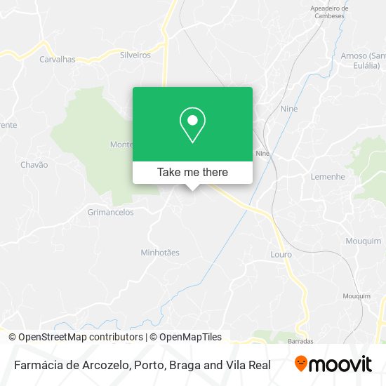 Farmácia de Arcozelo mapa