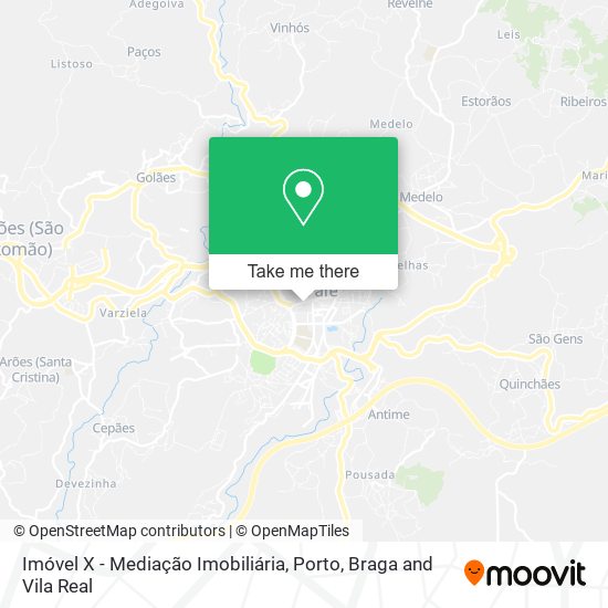Imóvel X - Mediação Imobiliária mapa