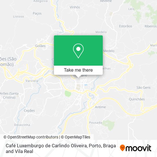 Café Luxemburgo de Carlindo Oliveira mapa