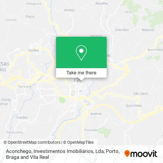 Aconchego, Investimentos Imobiliários, Lda map