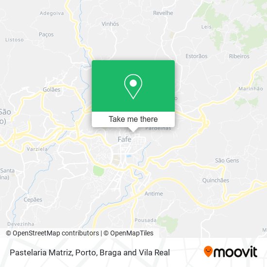 Pastelaria Matriz mapa
