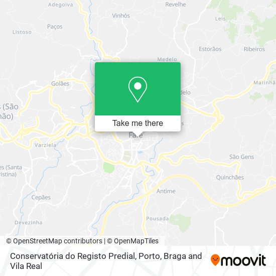 Conservatória do Registo Predial map