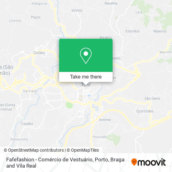 Fafefashion - Comércio de Vestuário mapa