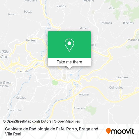 Gabinete de Radiologia de Fafe map