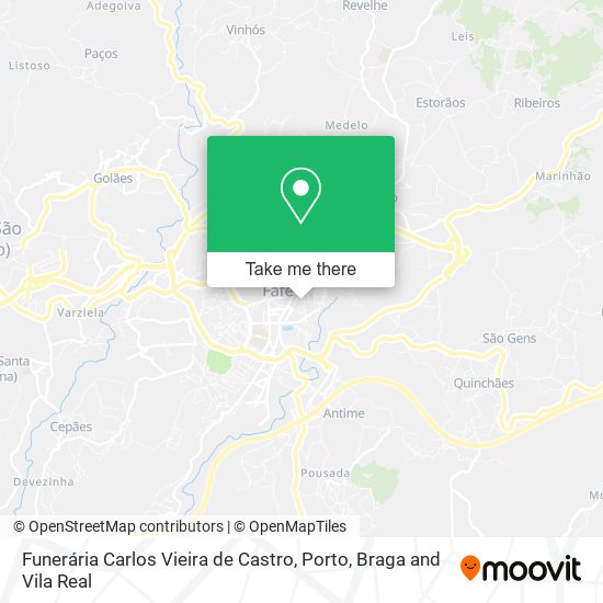 Funerária Carlos Vieira de Castro map