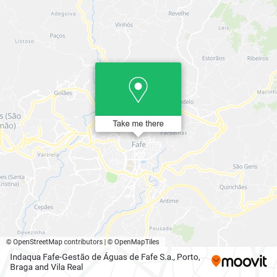 Indaqua Fafe-Gestão de Águas de Fafe S.a. map