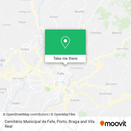 Cemitério Municipal de Fafe map