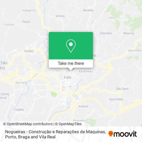 Nogueiras - Construção e Reparações de Máquinas mapa