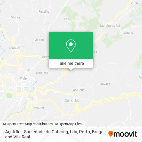 Açafrão - Sociedade de Catering, Lda map