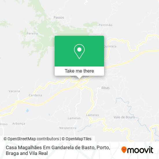Casa Magalhães Em Gandarela de Basto map