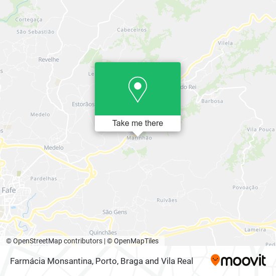 Farmácia Monsantina mapa