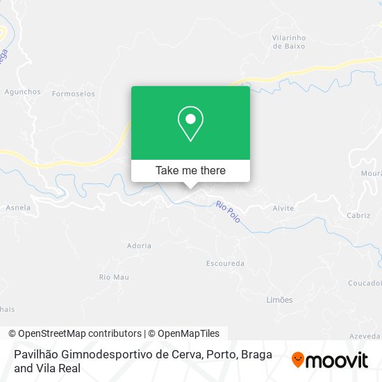 Pavilhão Gimnodesportivo de Cerva map