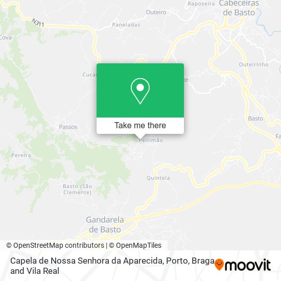 Capela de Nossa Senhora da Aparecida mapa