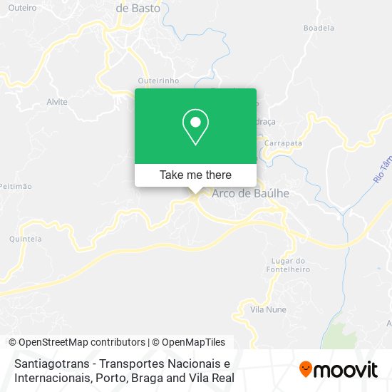 Santiagotrans - Transportes Nacionais e Internacionais mapa