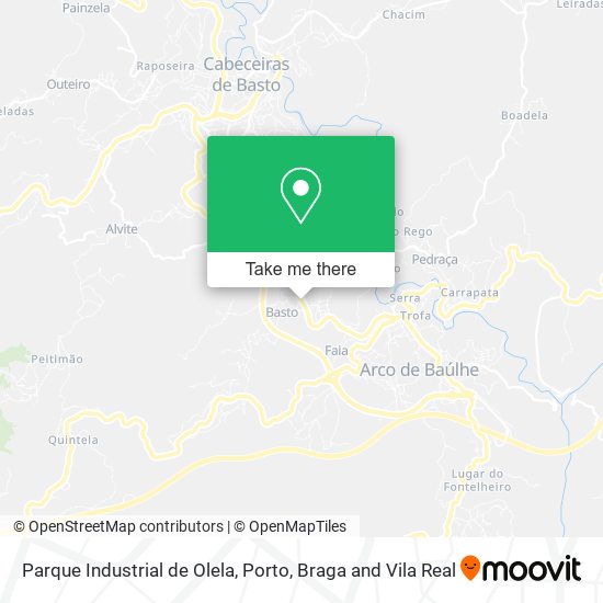 Parque Industrial de Olela mapa