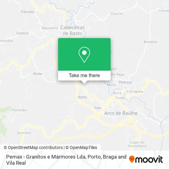 Pemax - Granitos e Mármores Lda mapa