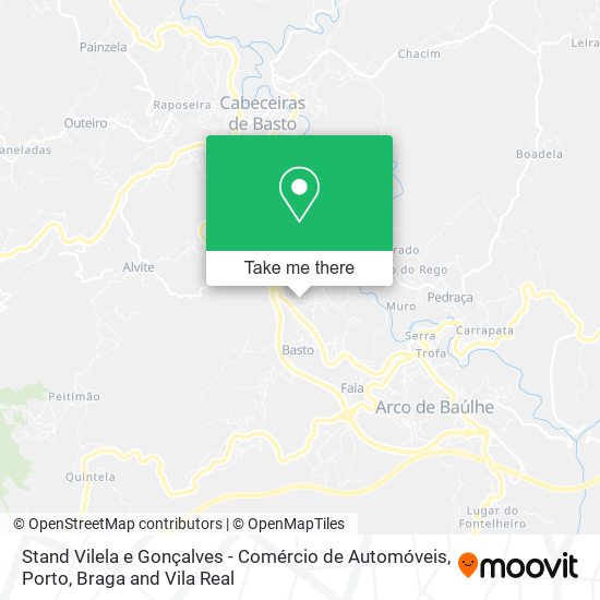 Stand Vilela e Gonçalves - Comércio de Automóveis mapa