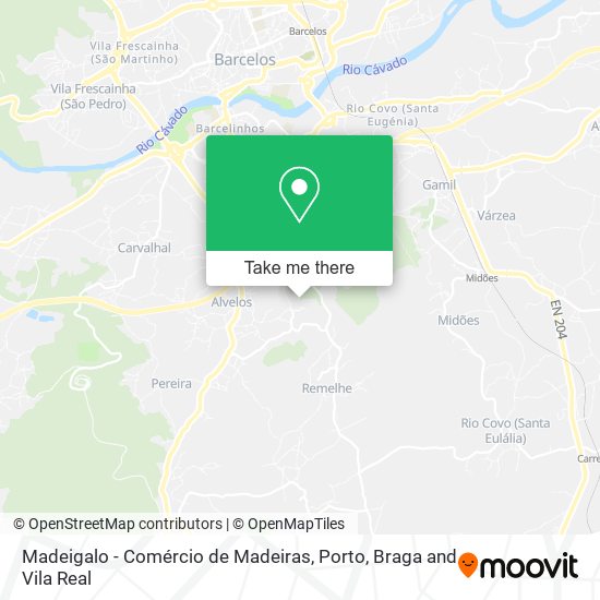 Madeigalo - Comércio de Madeiras map