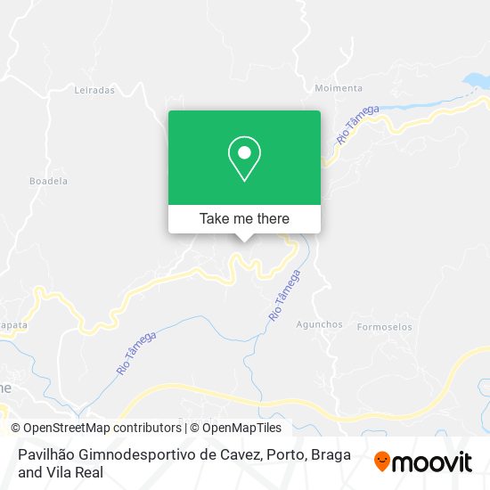 Pavilhão Gimnodesportivo de Cavez mapa