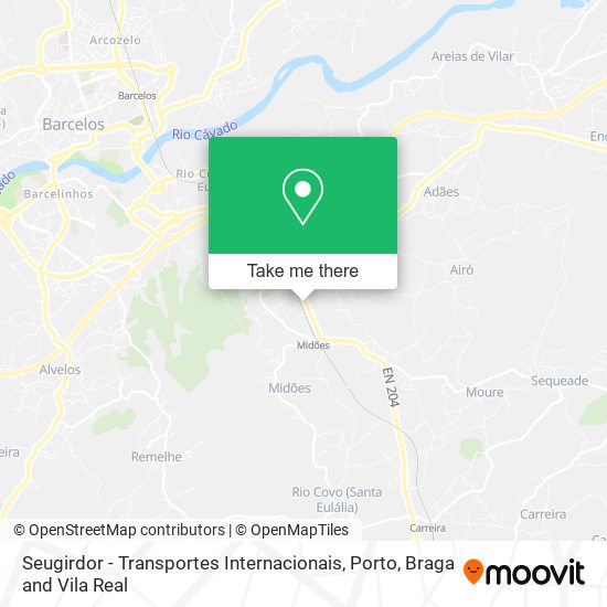 Seugirdor - Transportes Internacionais mapa